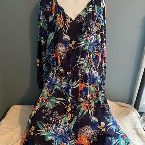 Floral Navy Dress